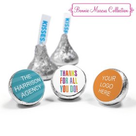 Personalized Bonnie Marcus Business Thank you Stripes Hershey's Kisses
