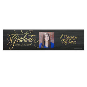 Personalized Bonnie Marcus Chalkboard Graduation 5 Ft. Banner