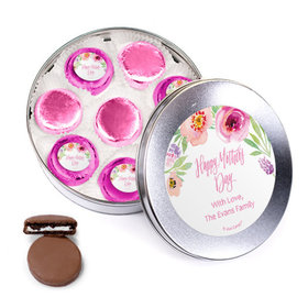 Bonnie Marcus Collection Personalized Mother's Day Blue Tin with 16 Chocolate Covered Oreo Cookies