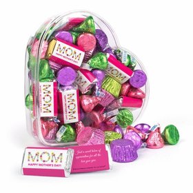 Bonnie Marcus Happy Mother's Day Clear Heart Box with Hershey's Mix