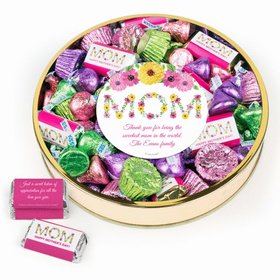 Personalized Mother's Day Large Plastic Tin Hershey's & Peanut Butter Cups Mix