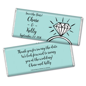 Bonnie Marcus Collection Personalized Chocolate Bar Chocolate and Wrapper Last Fling Save the Date Favor