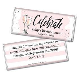 Bonnie Marcus Collection Personalized Chocolate Bar Chocolate and Wrapper The Bubbly Custom Bridal Shower