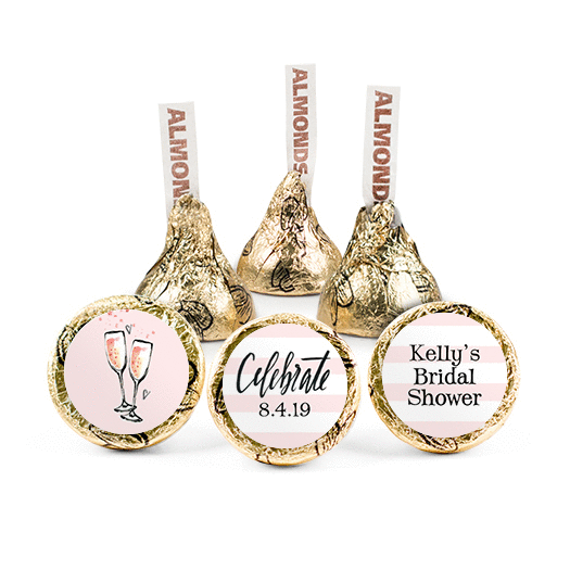 Personalized Bonnie Marcus Bridal Shower The Bubbly Hershey's Kisses