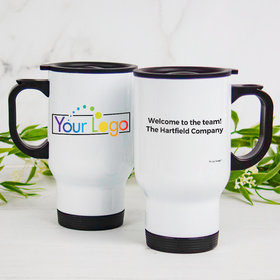 Personalized Travel Mug (14oz) - Add Your Logo