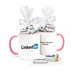 Personalized Business Add Your Logo 11oz Mug with Hershey's Miniatures