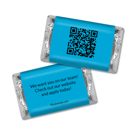 Personalized Business Promotional QR Code Add Hershey's Miniatures