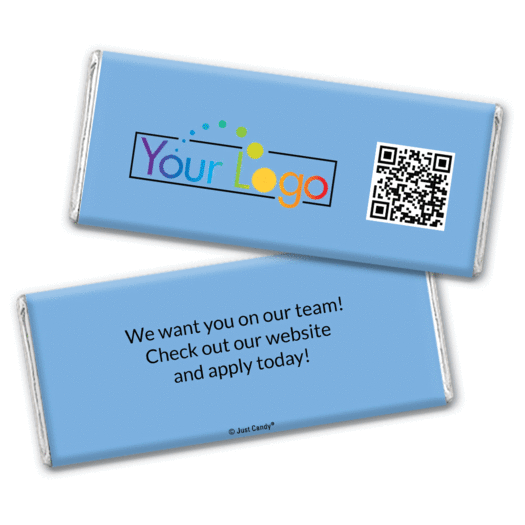 Business Promotional QR Code Personalized Chocolate Bar Your Logo