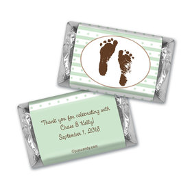 Baby Shower Personalized Hershey's Miniatures Footprints
