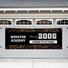 Personalized Class Reunion Garage Banner - School Sparkle