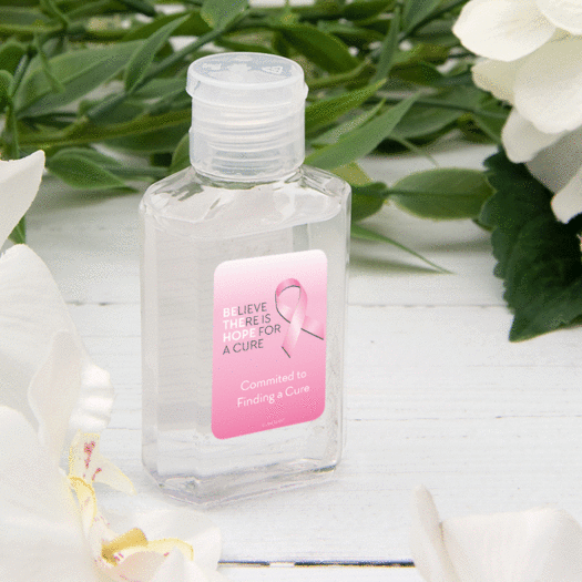 Personalized Hand Sanitizer 2 fl. oz bottle - Breast Cancer Awareness Be the Hope