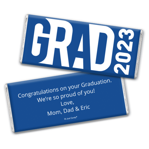 Graduation Personalized Chocolate Bar "Grad" and Year