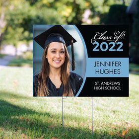 Personalized Graduation Yard Sign Class of with Photo