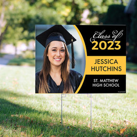 Personalized Graduation Yard Sign Class of with Photo