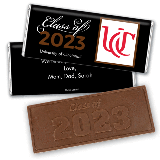 Graduation Personalized Embossed Chocolate Bar Logo Class Of