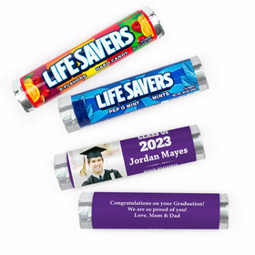 Personalized Graduation Simple Photo Lifesavers Rolls (20 Rolls)