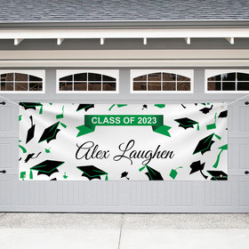 Personalized Graduation Giant Banner - Hats Off
