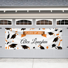 Personalized Graduation Giant Banner - Hats Off