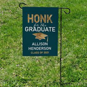 Personalized Graduation Honk for the Graduate - Garden Flag