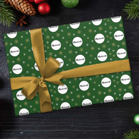Personalized Corporate Logo Christmas Wrapping Paper