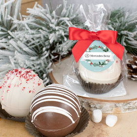 Personalized Christmas Hot Cocoa Bomb Decorative Wreath and Your Logo