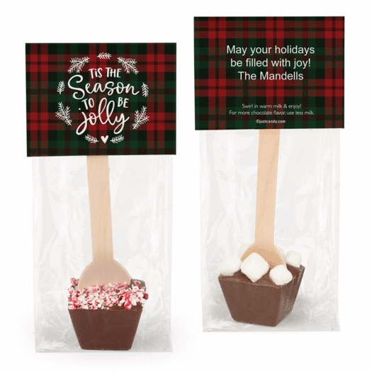 Personalized Christmas Tis the Season Hot Chocolate Spoon
