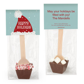Personalized Happy Holidays Santa Hot Chocolate Spoon