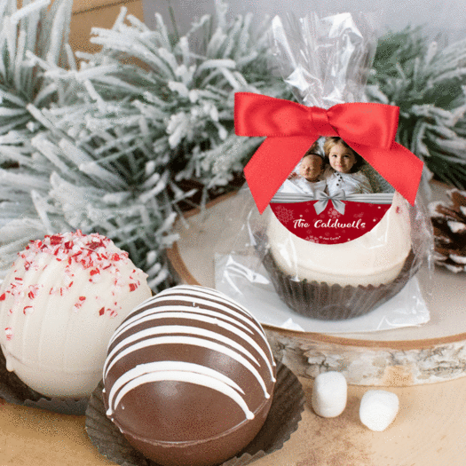 Personalized Christmas Hot Cocoa Bomb Welcoming Joy