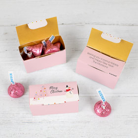 Personalized Christmas Blush Small Box with Kisses