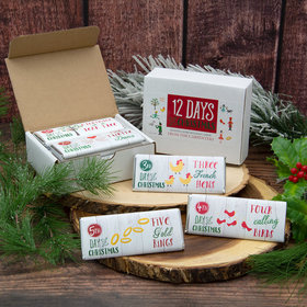 12 Days of Christmas Candy Hershey's Chocolate Bars Gift Box (12 pack)