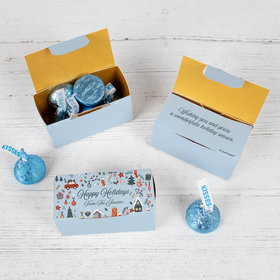 Personalized Season's Greetings Small Box with Kisses