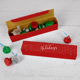 Happy Holidays Large Box with Kisses