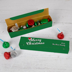 Personalized Retro Christmas Large Box with Kisses