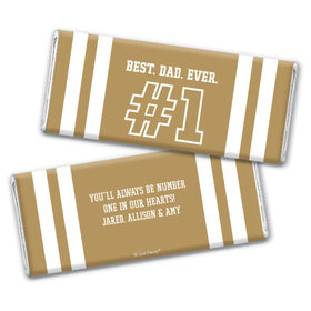 Personalized Father's Day #1 Dad Chocolate Bar