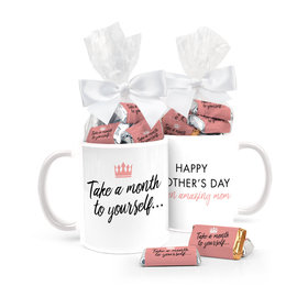 Mother's Day Crown 11oz Mug with approx. 24 Wrapped Hershey's Miniatures