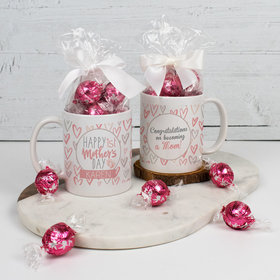 Personalized Happy Mother's Day 11oz Mug with Lindor Truffles - Congrats