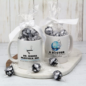 Personalized Makes the World a Better Place 11oz Mug with Lindor Truffles - Best Doctor