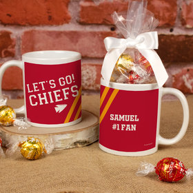 Personalized Let's Go! Chiefs 11oz Mug with Lindt Truffles