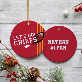Personalized Let's Go! Chiefs Christmas Ornament