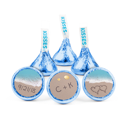 Personalized Wedding Love You Sand Hershey's Kisses