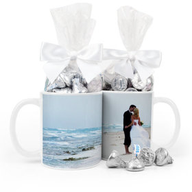 Personalized Wedding Add Your Photo 11oz Mug with Hershey's Kisses