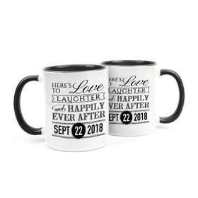 Personalized Wedding Love & Laughter 11oz Mug