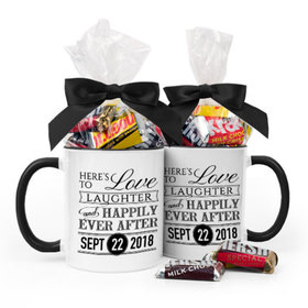 Personalized Wedding Love & Laughter 11oz Mug with Hershey's Miniatures