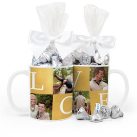 Personalized Wedding Photo Love 11oz Mug with Hershey's Kisses