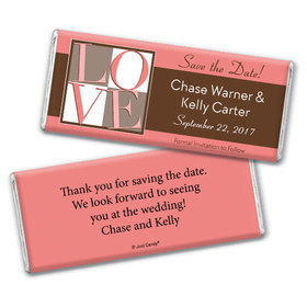 Personalized Save the Date Favors Hershey's Chocolate Bar & Wrapper