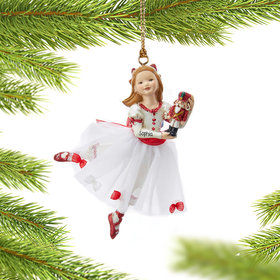 Personalized Clara with her Nutcracker Christmas Ornament