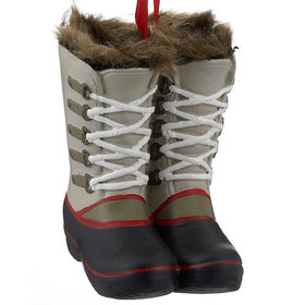 Fur Lined Winnie Boots (Grey) Christmas Ornament