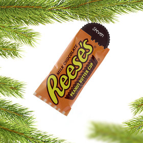 Personalized Reese's Peanut Butter Cup Christmas Ornament