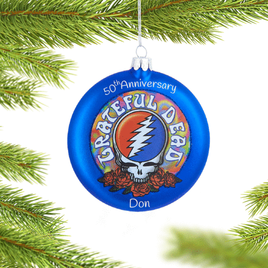 Personalized Grateful Dead Christmas Ornament