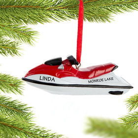 Personalized Watercraft Christmas Ornament